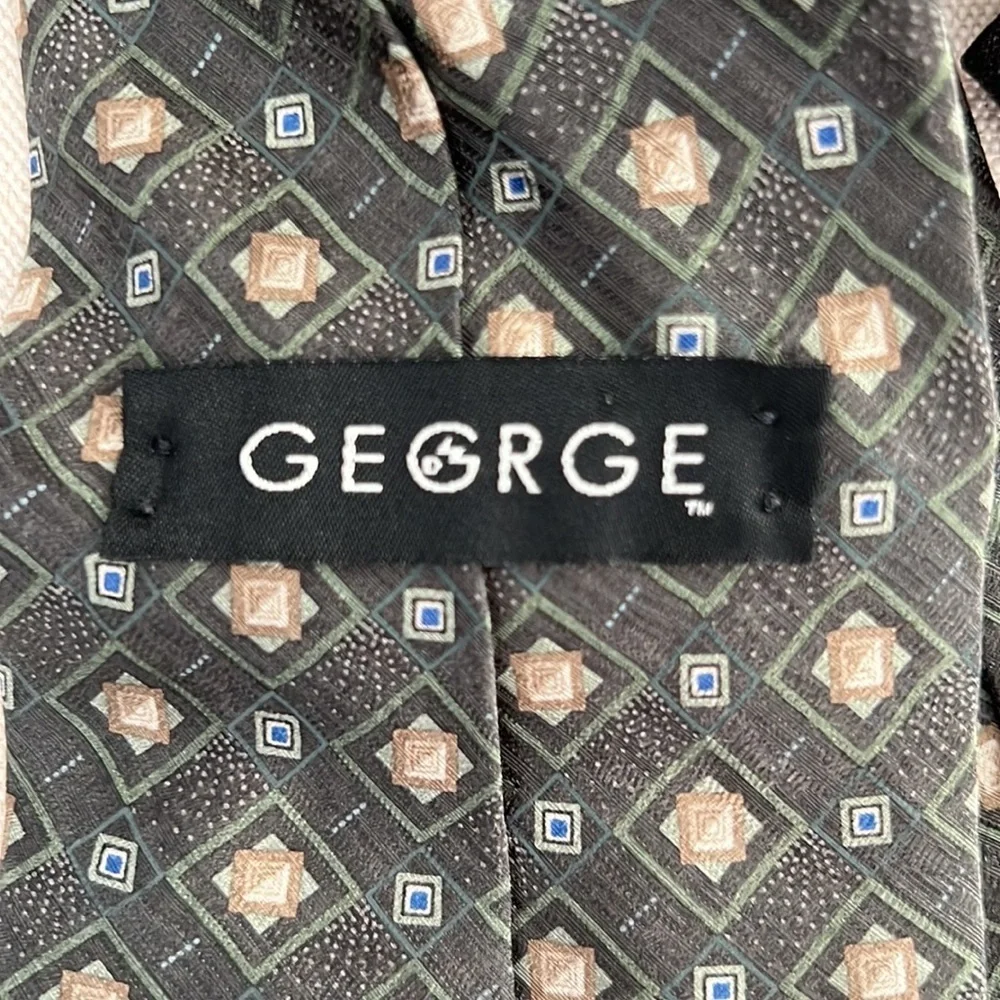 Men's 100% Silk Tie by George